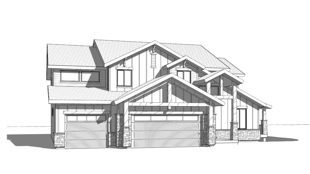 Bellwood House Plan Rendering