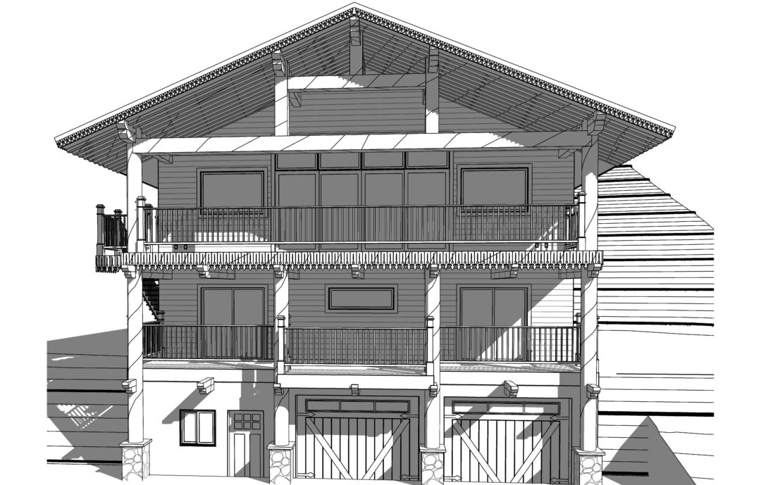 Great Western House Plan Rendering