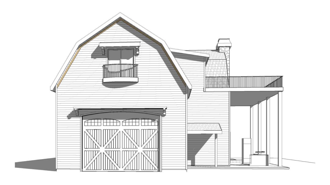 Hillary Detached Garage House Plan Rendering