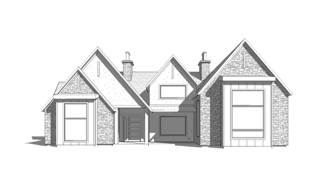 Pheasant Way House Plan Rendering