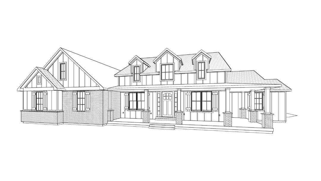 Chester House Plan Rendering