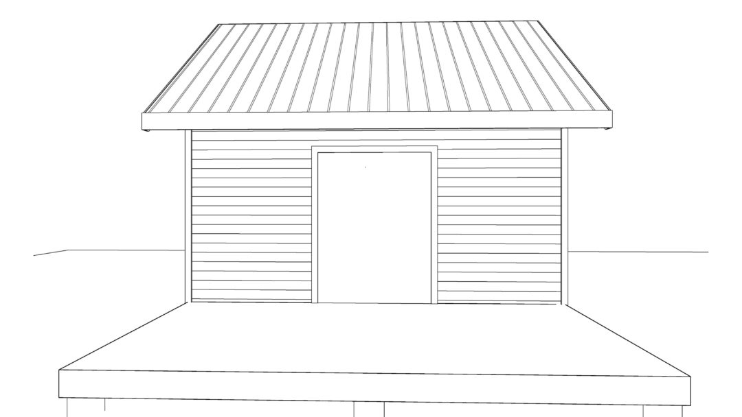 Argyle Shed House Plan Rendering