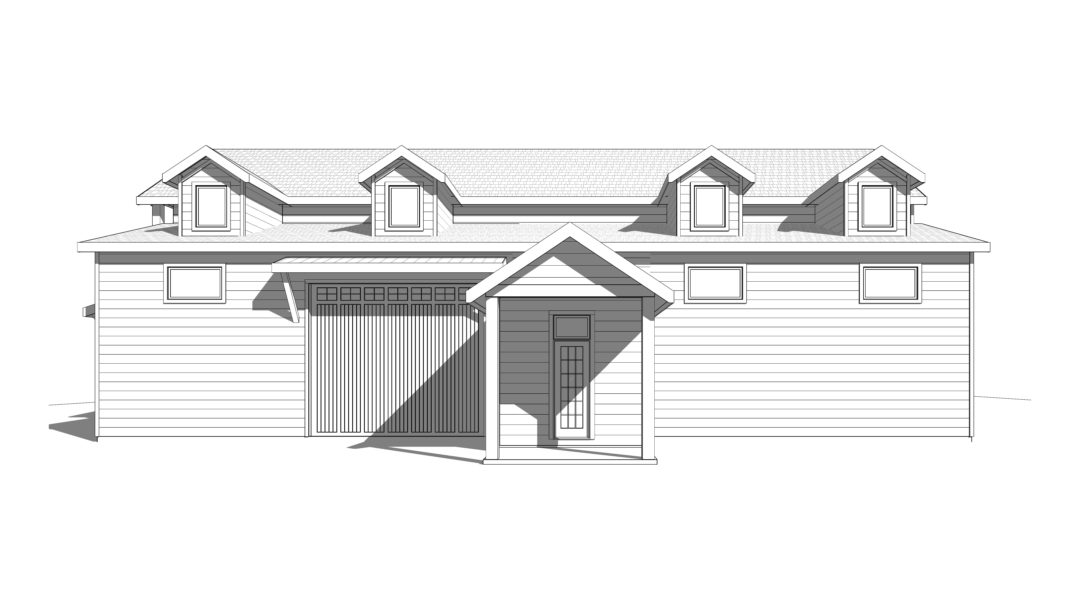 Lake Point House Plan Rendering