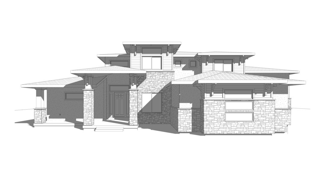 Maple Mountain House Plan Rendering