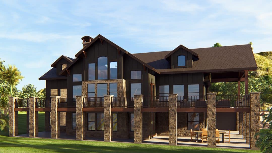 Bear Lake - Craftsman House Plan Rendering