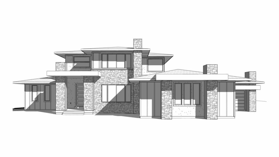 Cedar Pass House Plan 3D Rendering