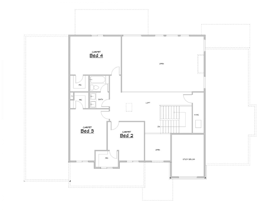 Cedar Ridge Upper Level House Plan
