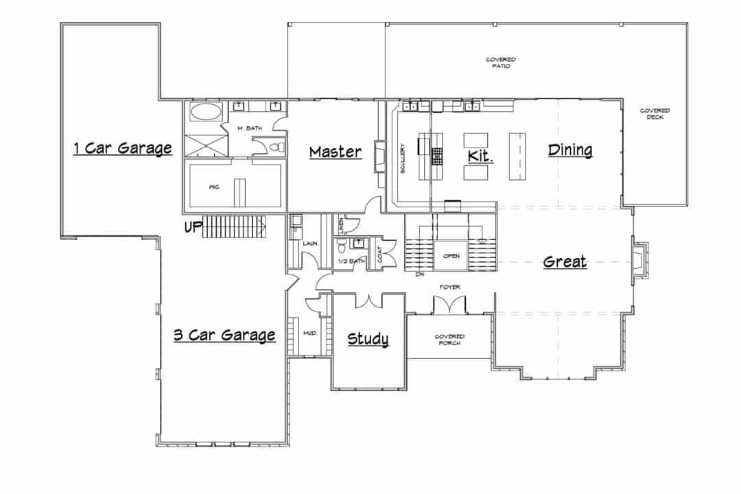 Cobblewood Main Level House Plan