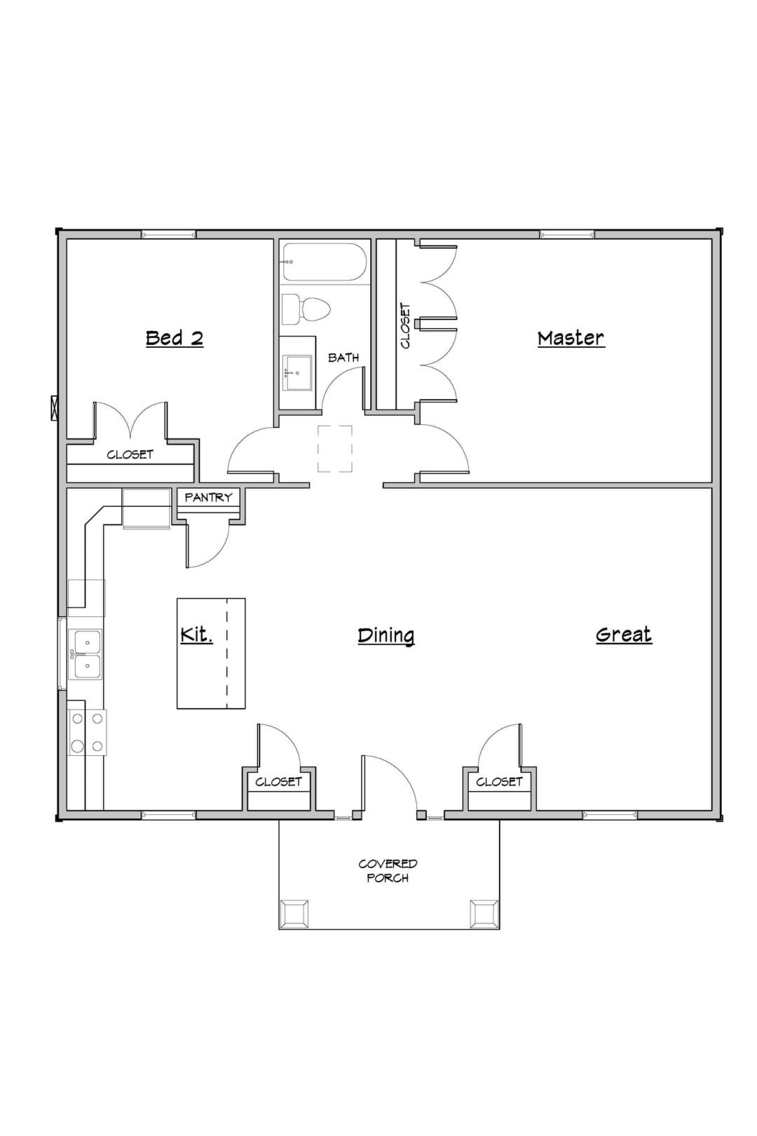 Onyx Main Level House Plan